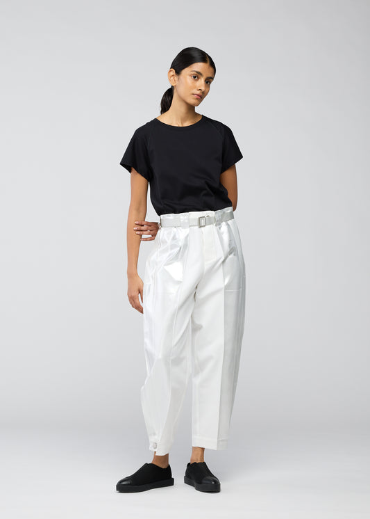 TUCKED FOIL Trousers Black