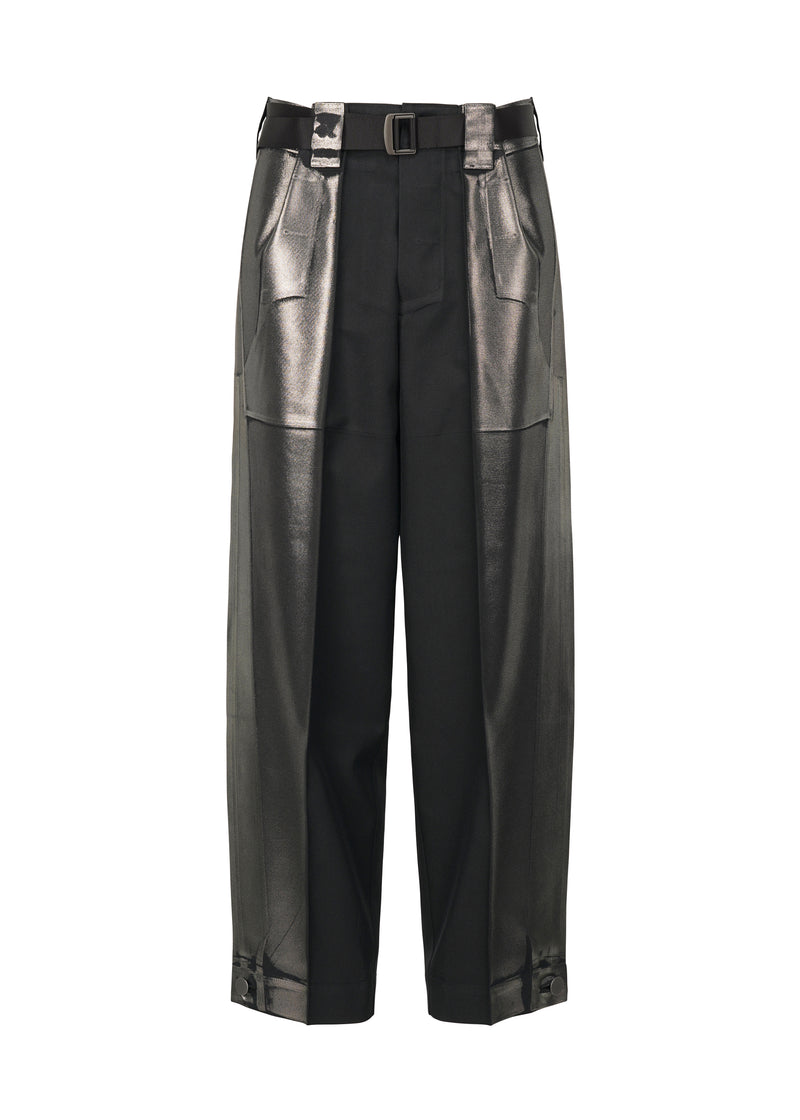 TUCKED FOIL Trousers Black