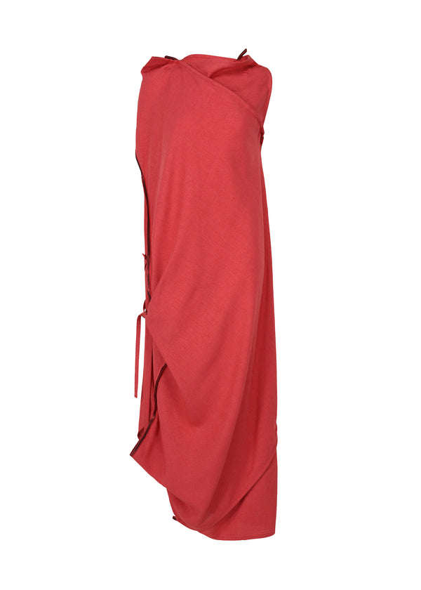 BIAS PARTITION Dress Coral Red