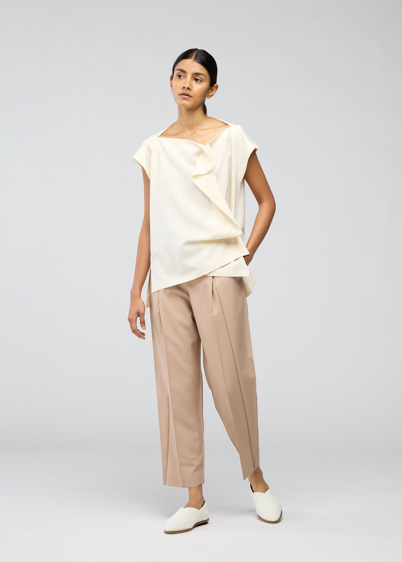 FLAT ONE TUCK T Top Off White