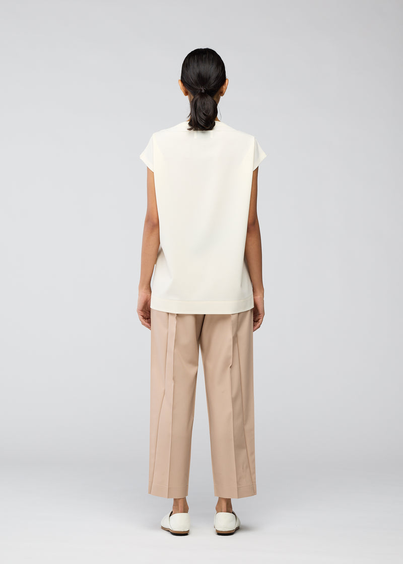 FLAT ONE TUCK T Top Off White