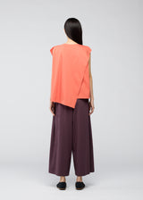 CROSS CUT JERSEY Top Coral