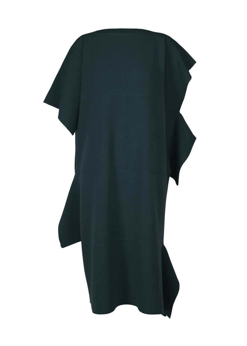 A product shot of the 132 5. ISSEY MIYAKE BRICK KNIT dress in teal green (63).