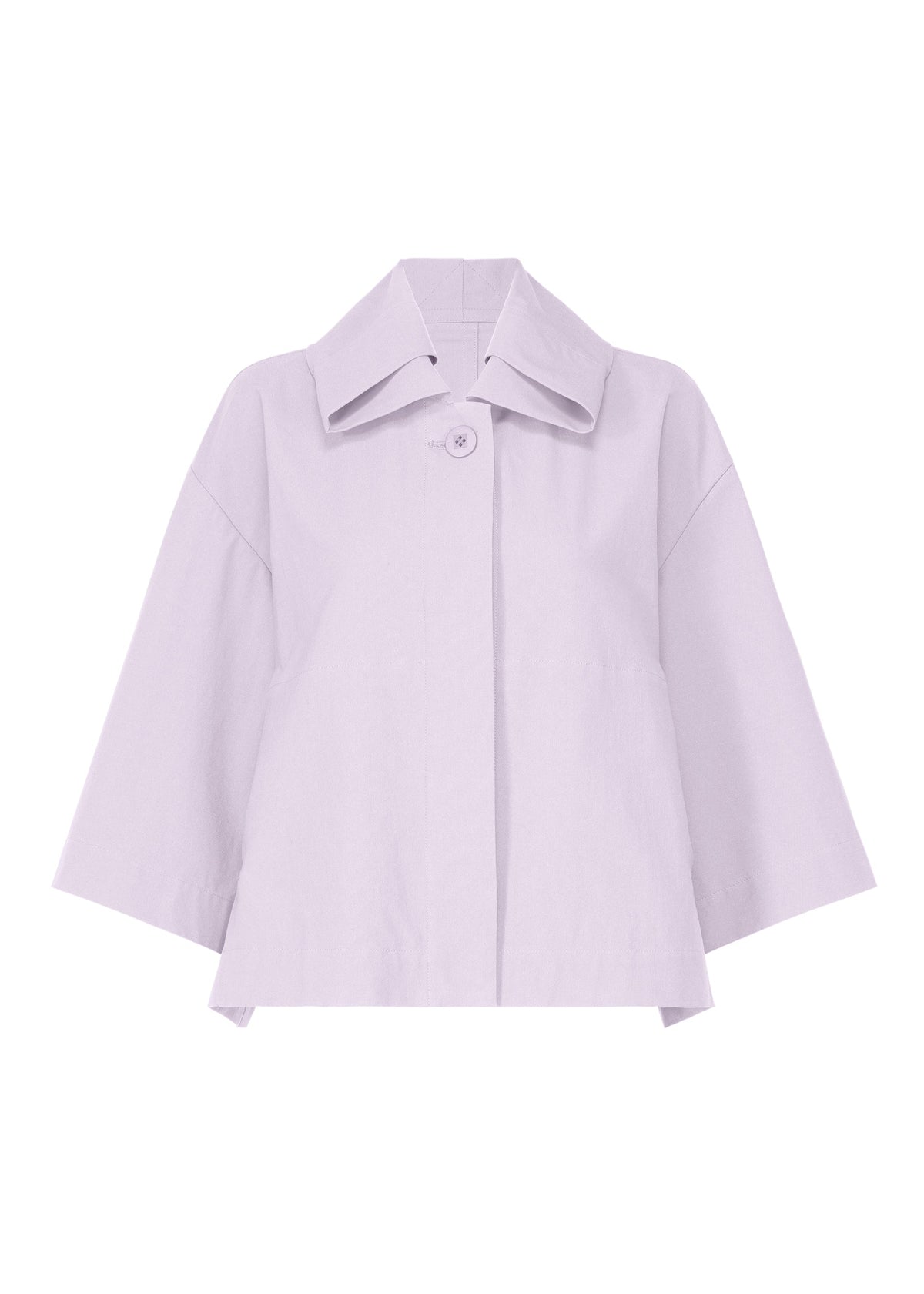 A product shot of the 132 5. ISSEY MIYAKE WASHI STRETCH jacket in icy lilac (80).