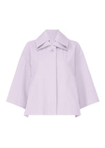 A product shot of the 132 5. ISSEY MIYAKE WASHI STRETCH jacket in icy lilac (80).