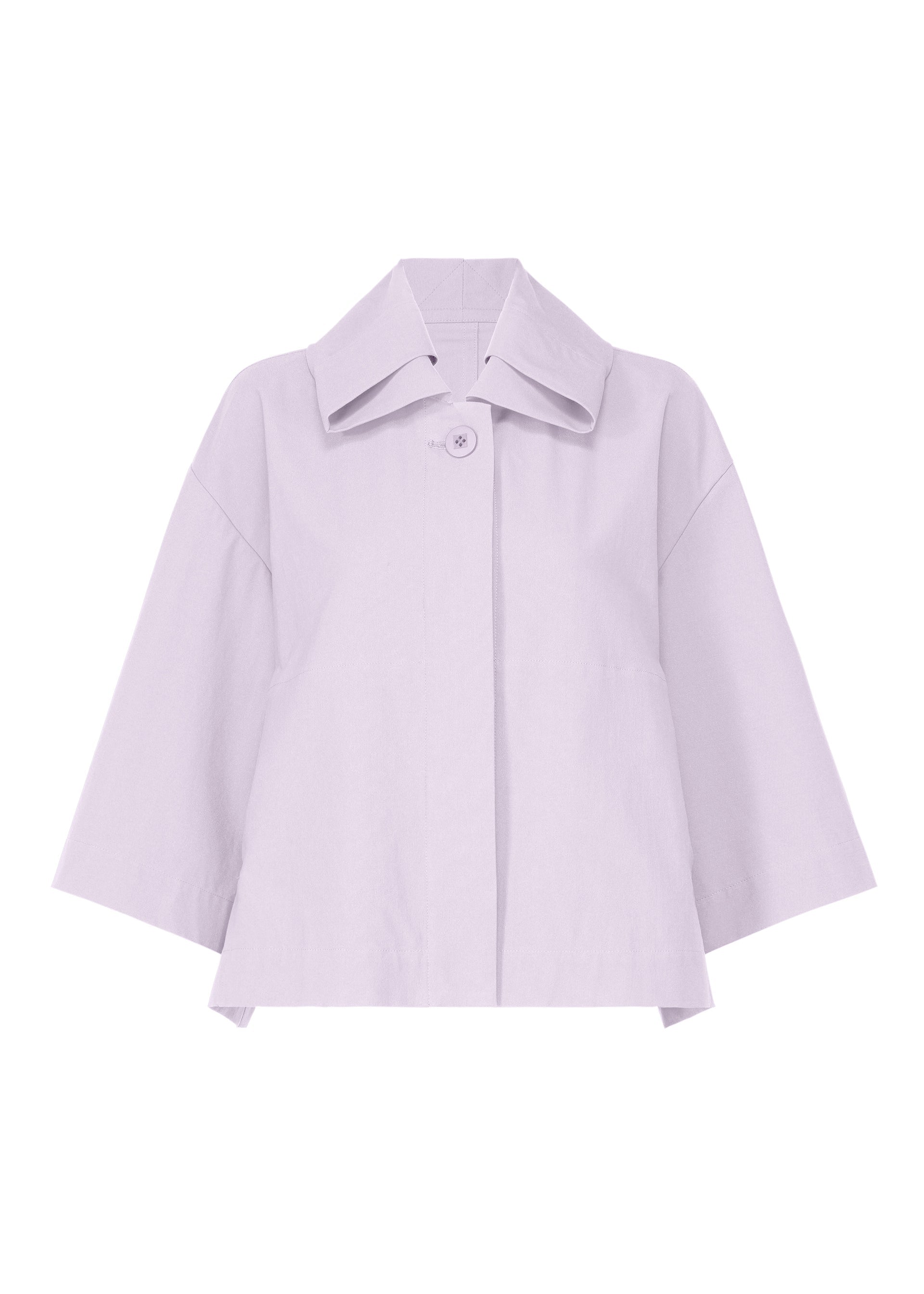 A product shot of the 132 5. ISSEY MIYAKE WASHI STRETCH jacket in icy lilac (80).