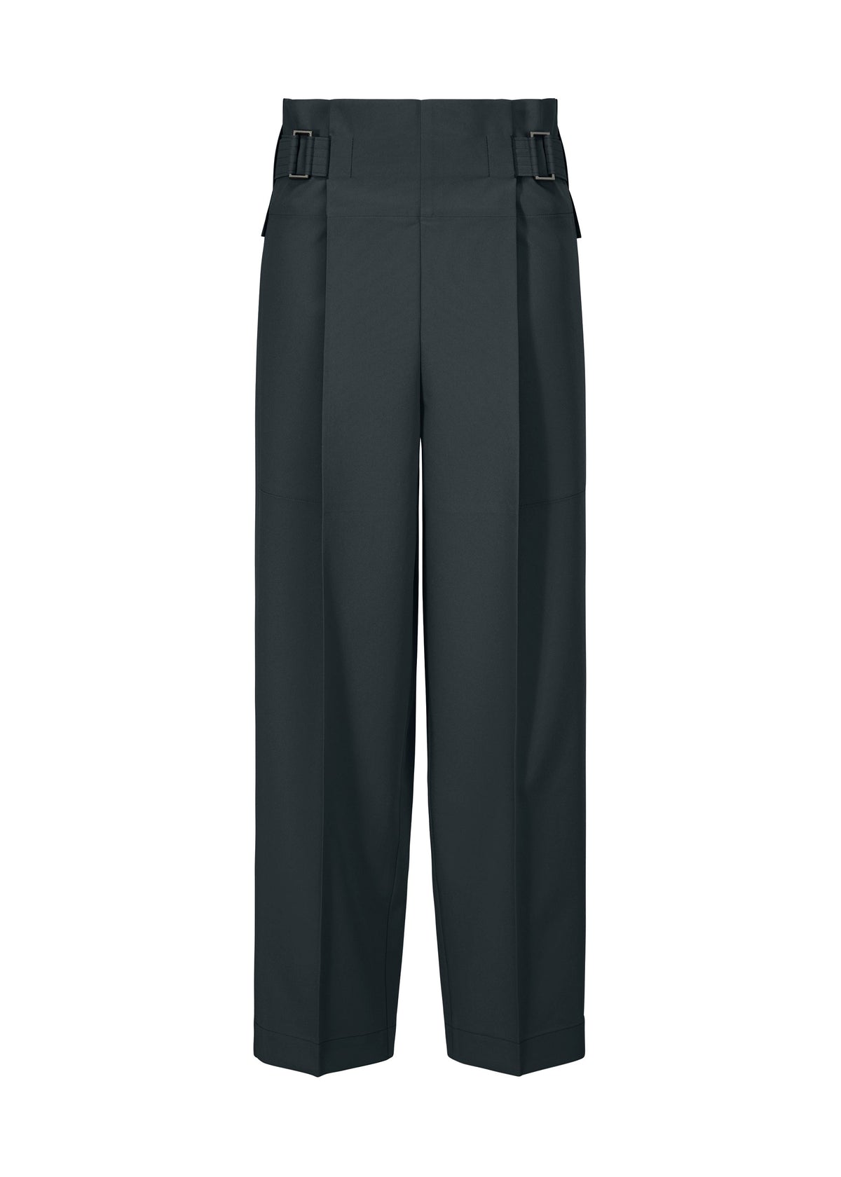 A product shot of the 132 5. ISSEY MIYAKE FLAT TUCK trousers in navy (75).
