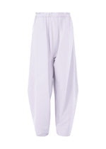 A product shot of the 132 5. ISSEY MIYAKE PARALLEL WRAP trousers in icy white (04).