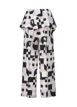A detail shot of the 132 5. ISSEY MIYAKE BOX COMPOSITION trousers.