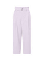 A product shot of the 132 5. ISSEY MIYAKE WASHI STRETCH trousers in icy lilac (80).