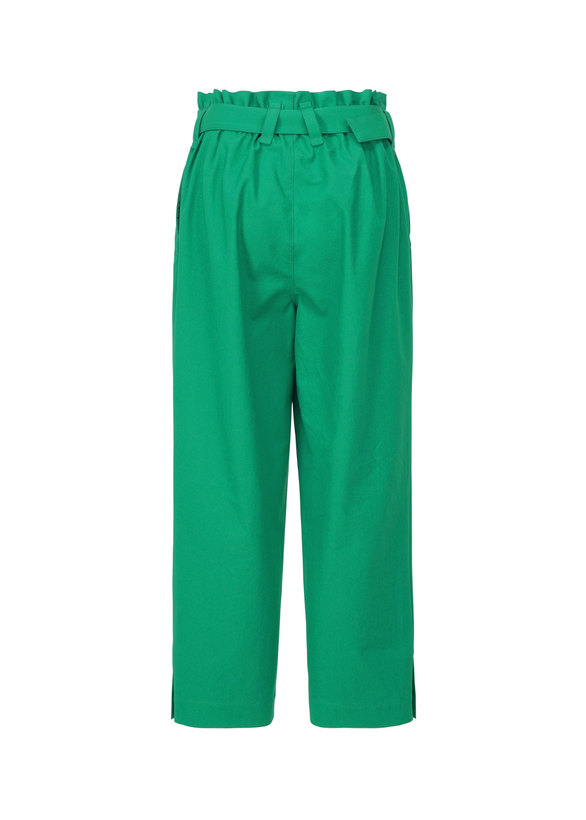 A detail shot of the 132 5. ISSEY MIYAKE WASHI STRETCH trousers.