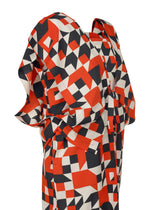 A detail shot of the 132 5. ISSEY MIYAKE BOX COMPOSITION dress.