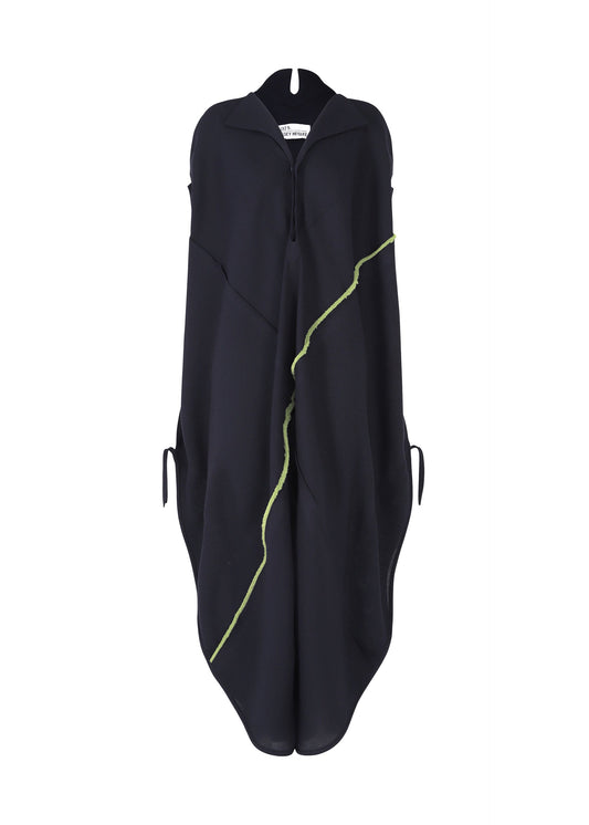 A product shot of the 132 5. ISSEY MIYAKE QUADRANT CYCLE jumpsuit in deep navy (78).