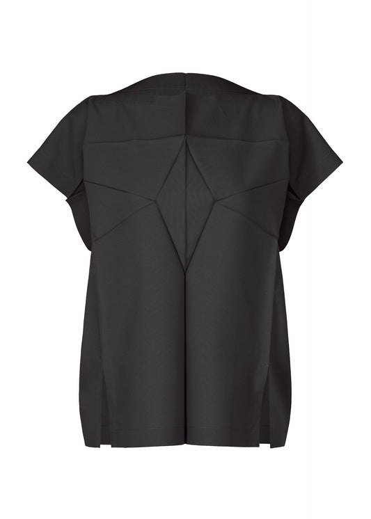 A product shot of the 132 5. ISSEY MIYAKE UNIFIED HALF CUBES shirt in black (15).