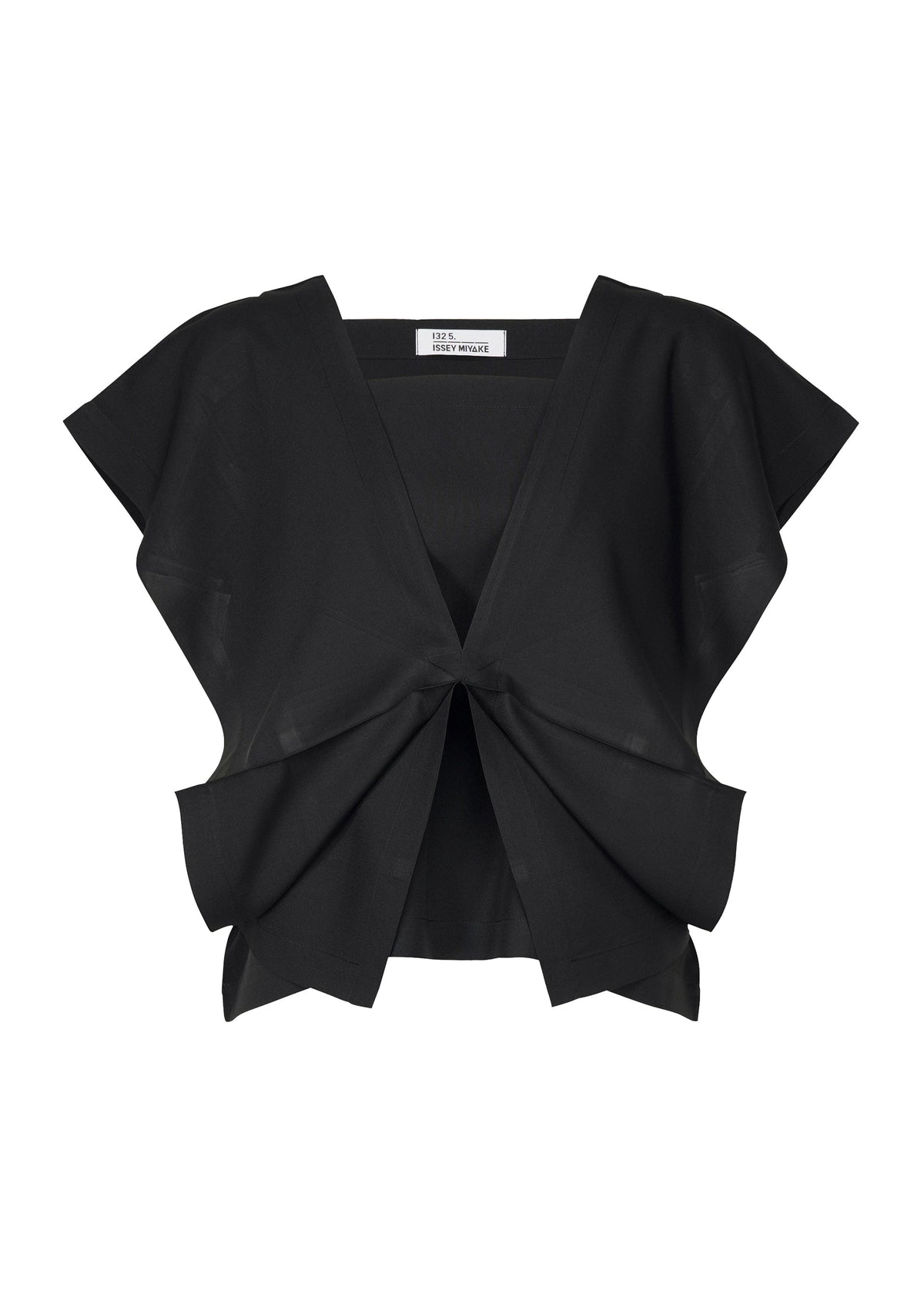 A product shot of the 132 5. ISSEY MIYAKE BOX COMPOSITION SOLID shirt in black (15).