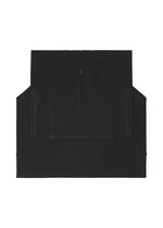 A detail shot of the 132 5. ISSEY MIYAKE BOX COMPOSITION SOLID shirt.