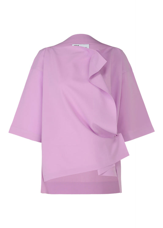 A product shot of the 132 5. ISSEY MIYAKE FLAT ONE TUCK T shirt in lilac (82).
