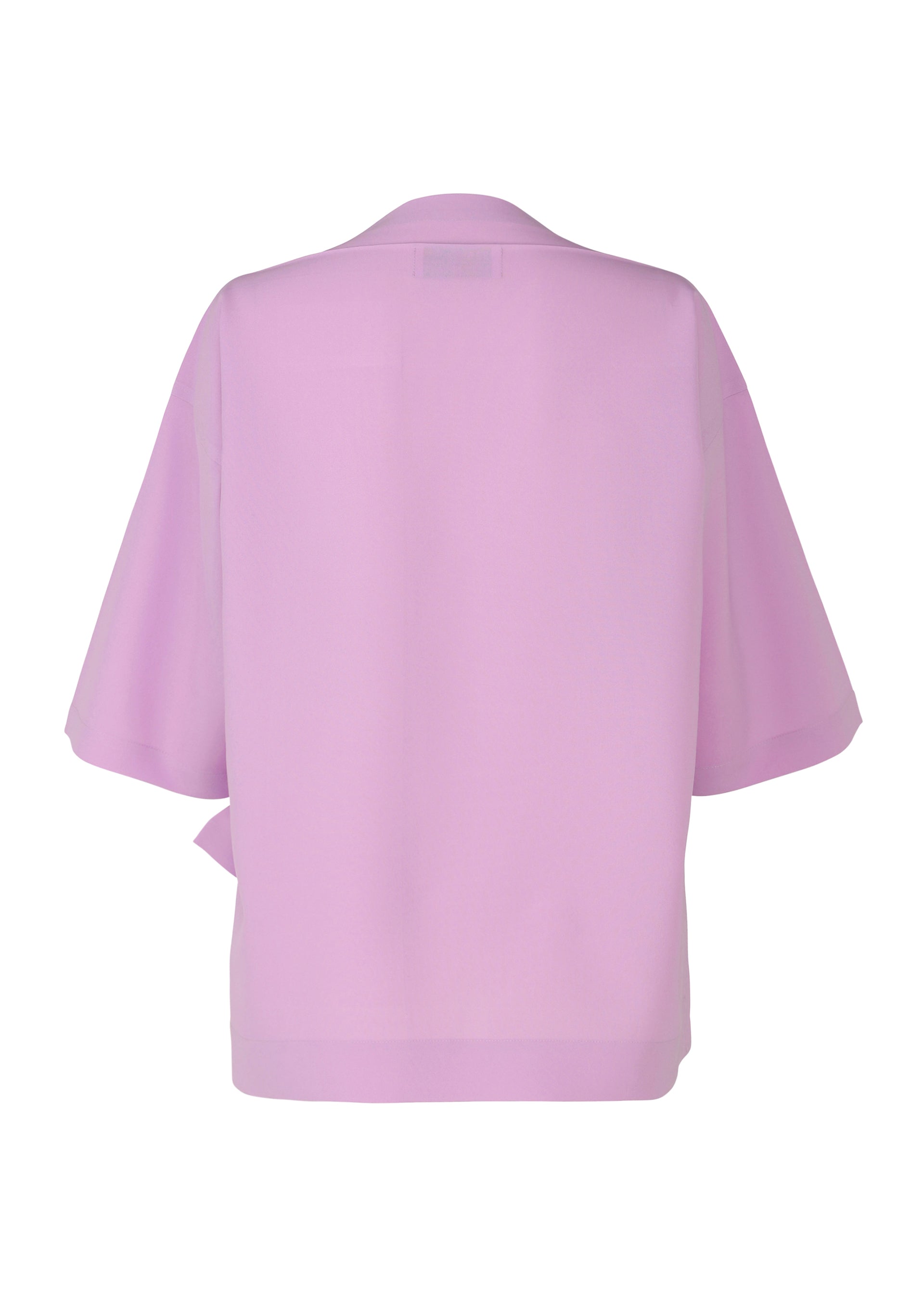 A detail shot of the 132 5. ISSEY MIYAKE FLAT ONE TUCK T shirt.