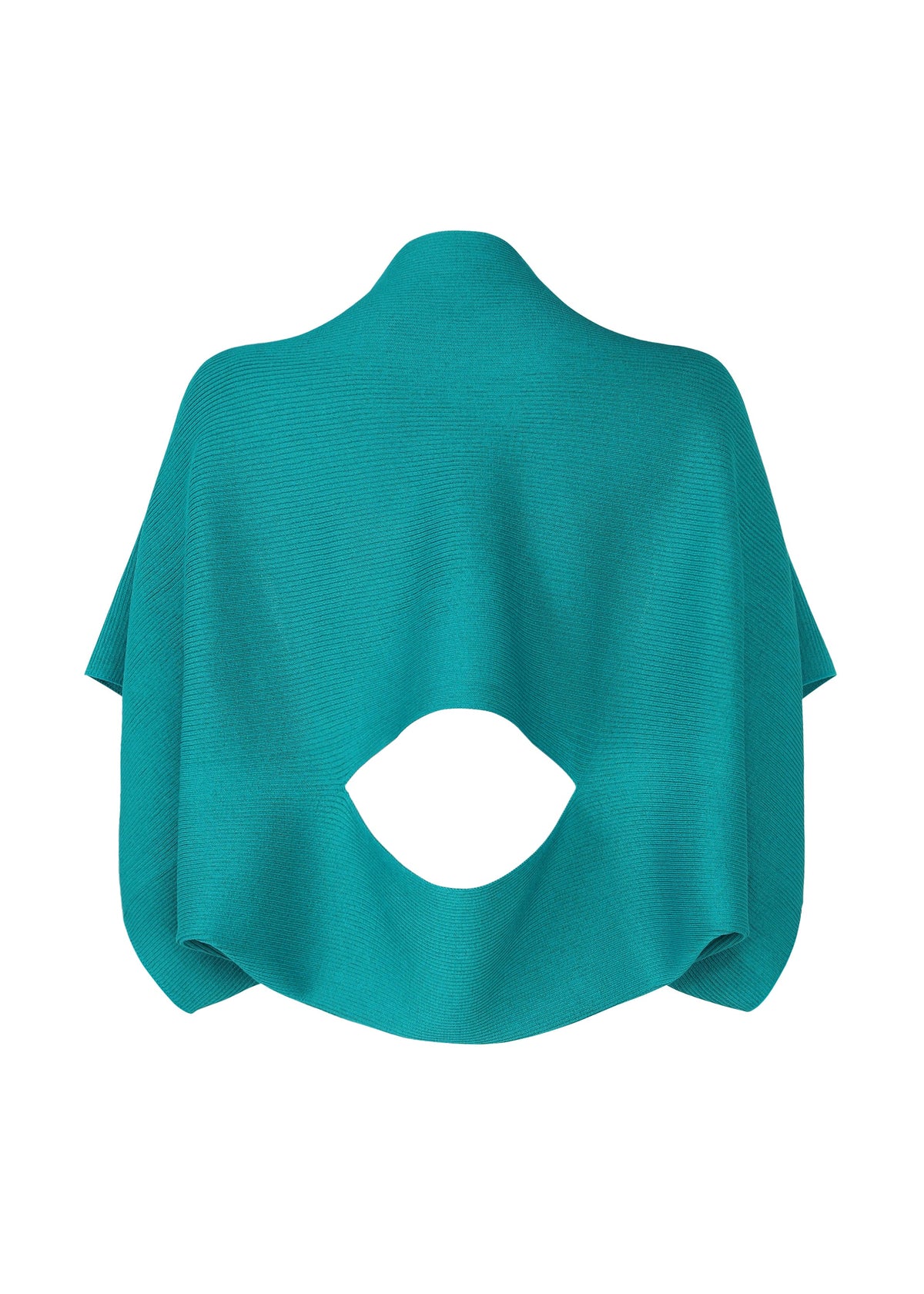 A detail shot of the 132 5. ISSEY MIYAKE FLAT RIB KNIT 2 top.