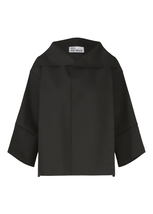 A product shot of the 132 5. ISSEY MIYAKE 132 5. FLAT 1 jacket in black (15).