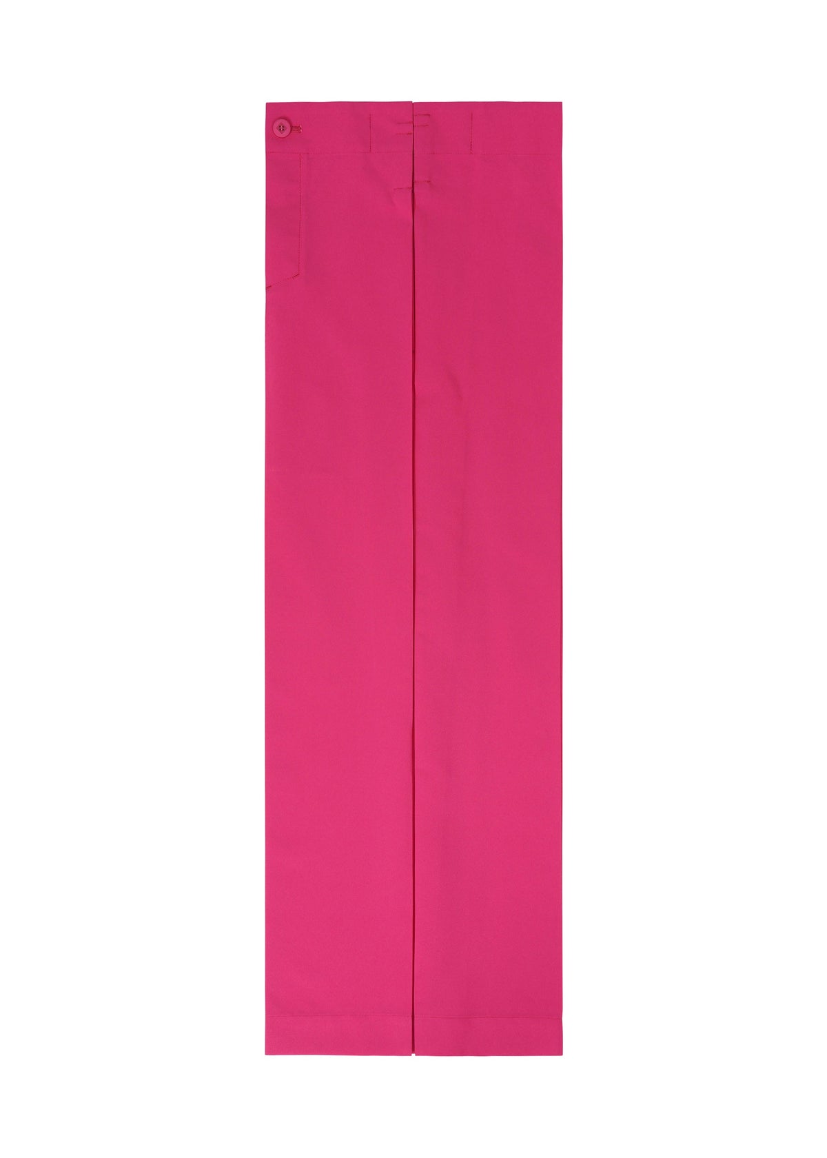 A detail shot of the 132 5. ISSEY MIYAKE FLAT SQUARE BOTTOMS trousers.