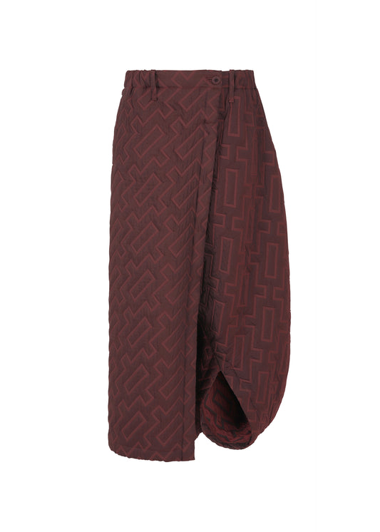 ONE CLOTH PUFF Trousers Bordeaux