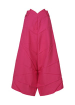 A product shot of the 132 5. ISSEY MIYAKE NO.2 trousers in magenta.