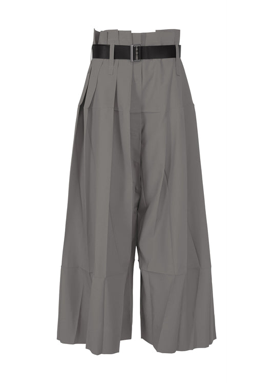 A product shot of the 132 5. ISSEY MIYAKE NO.3 trousers in dark grey (16).
