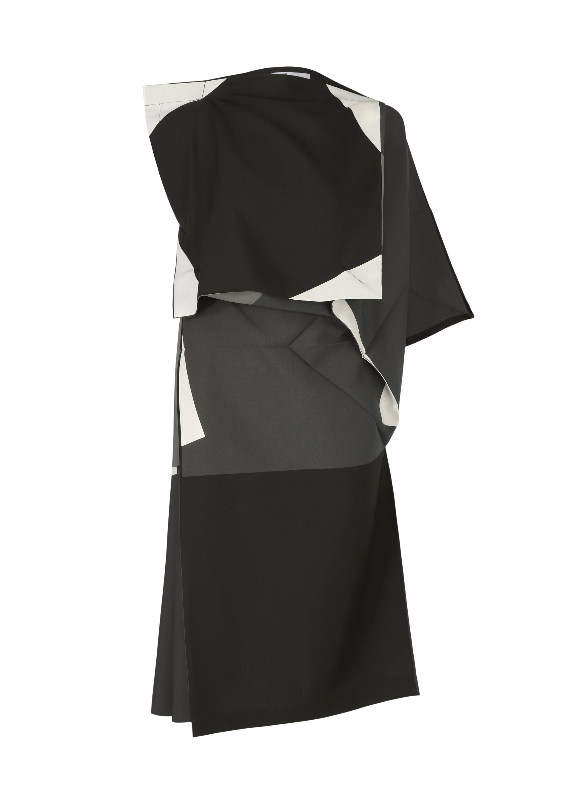 A product shot of the 132 5. ISSEY MIYAKE POSITIONS dress in black (15).