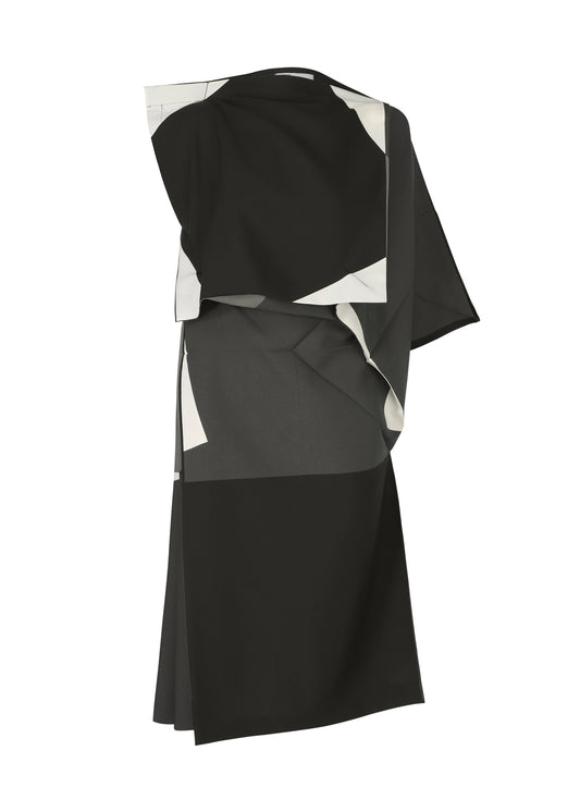 A product shot of the 132 5. ISSEY MIYAKE POSITIONS dress in black (15).