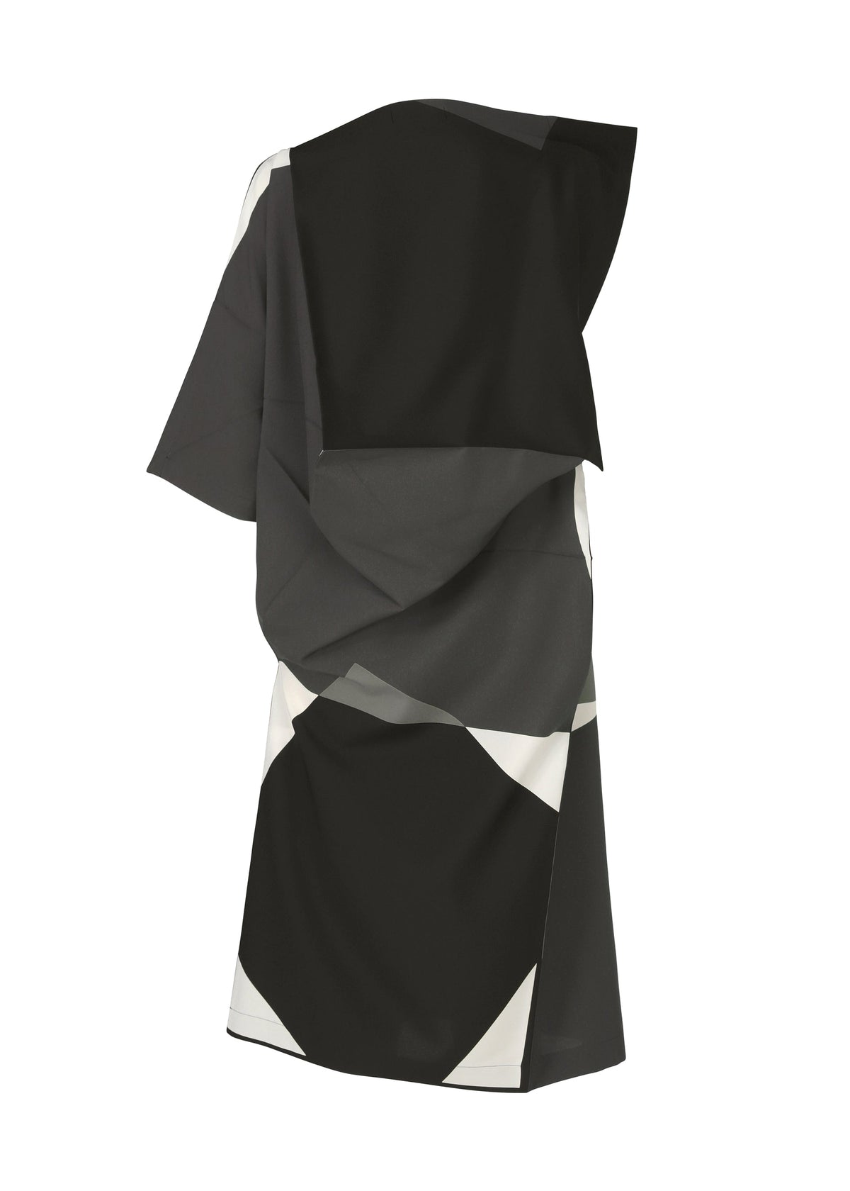 A detail shot of the 132 5. ISSEY MIYAKE POSITIONS dress.
