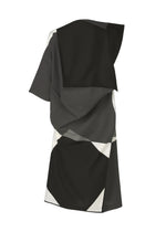 A detail shot of the 132 5. ISSEY MIYAKE POSITIONS dress.