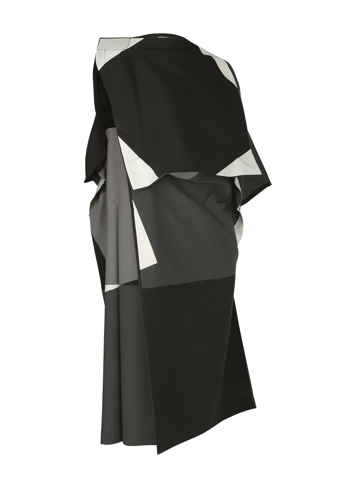 A detail shot of the 132 5. ISSEY MIYAKE POSITIONS dress.