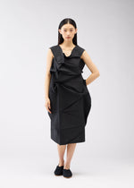 A model wears the 132 5. ISSEY MIYAKE NO.2 dress.