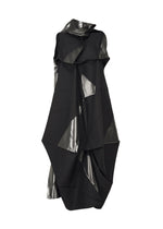 A product shot of the 132 5. ISSEY MIYAKE NO.16 FOIL dress in black (15).