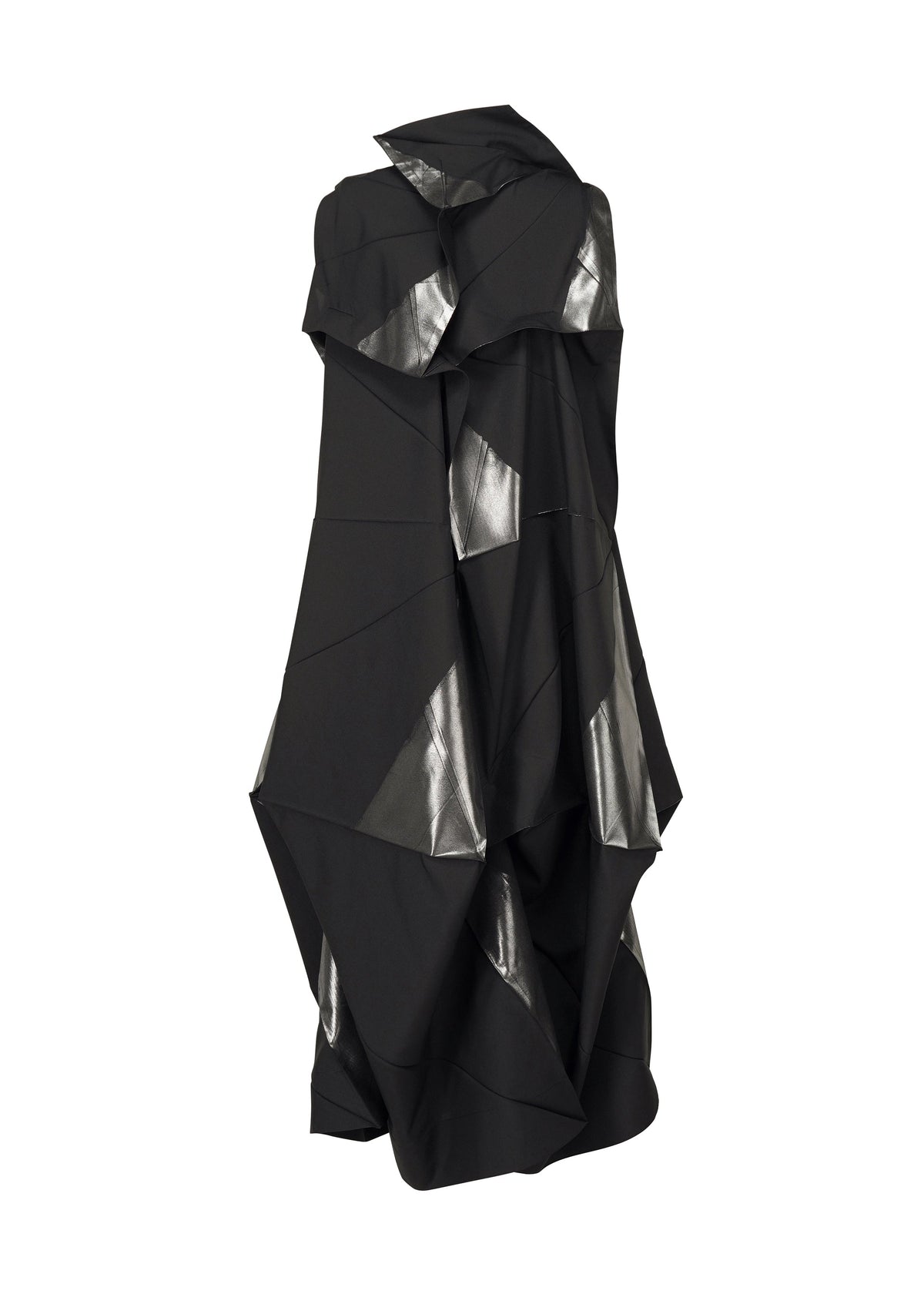 A detail shot of the 132 5. ISSEY MIYAKE NO.16 FOIL dress.