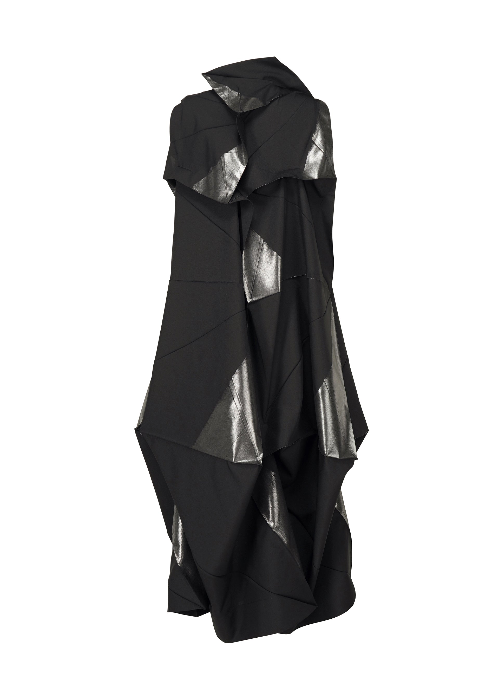 A detail shot of the 132 5. ISSEY MIYAKE NO.16 FOIL dress.
