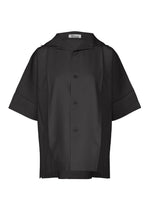 A product shot of the 132 5. ISSEY MIYAKE FLAT SHIRTS shirt in black.