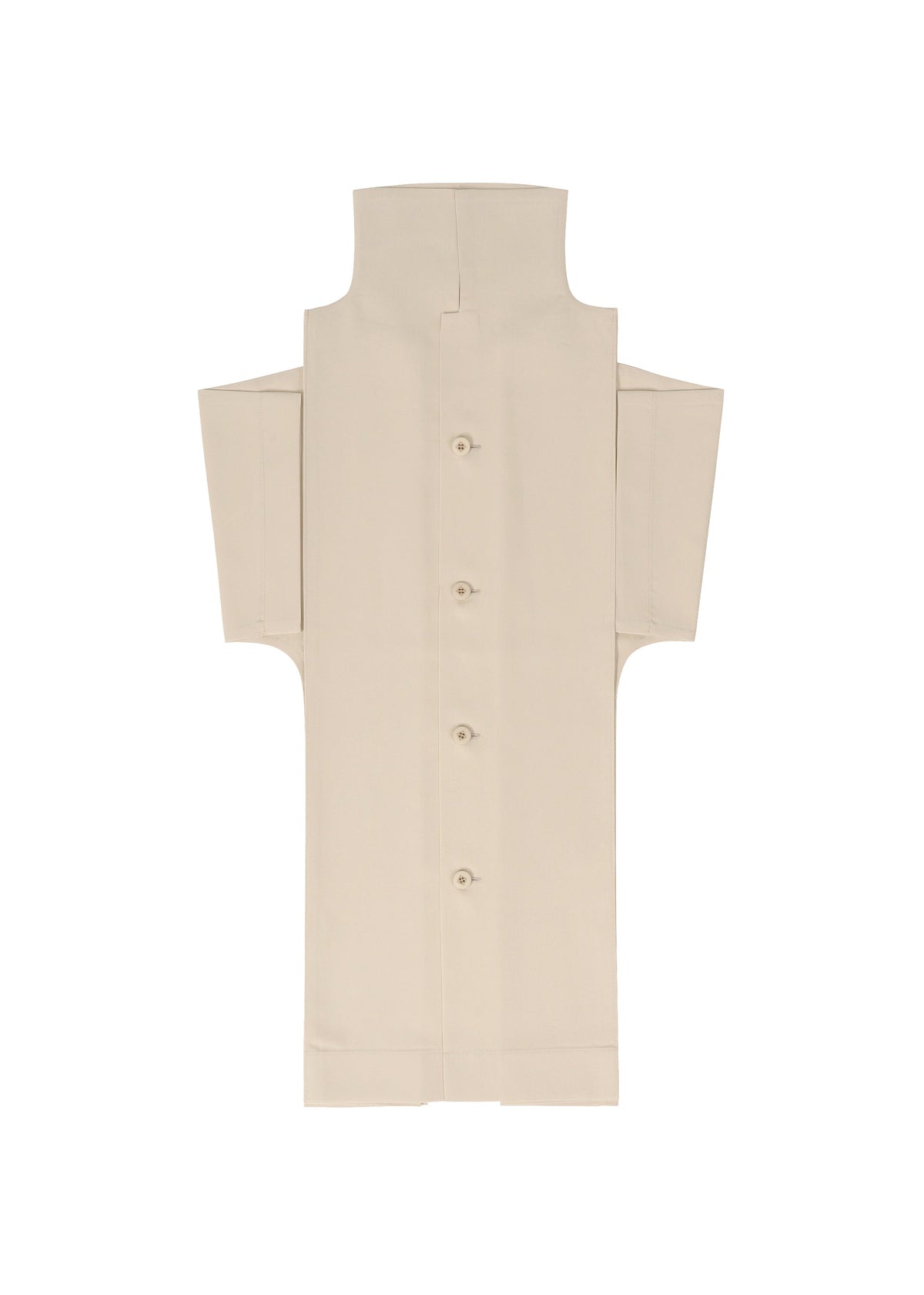 A detail shot of the 132 5. ISSEY MIYAKE FLAT SHIRTS shirt.