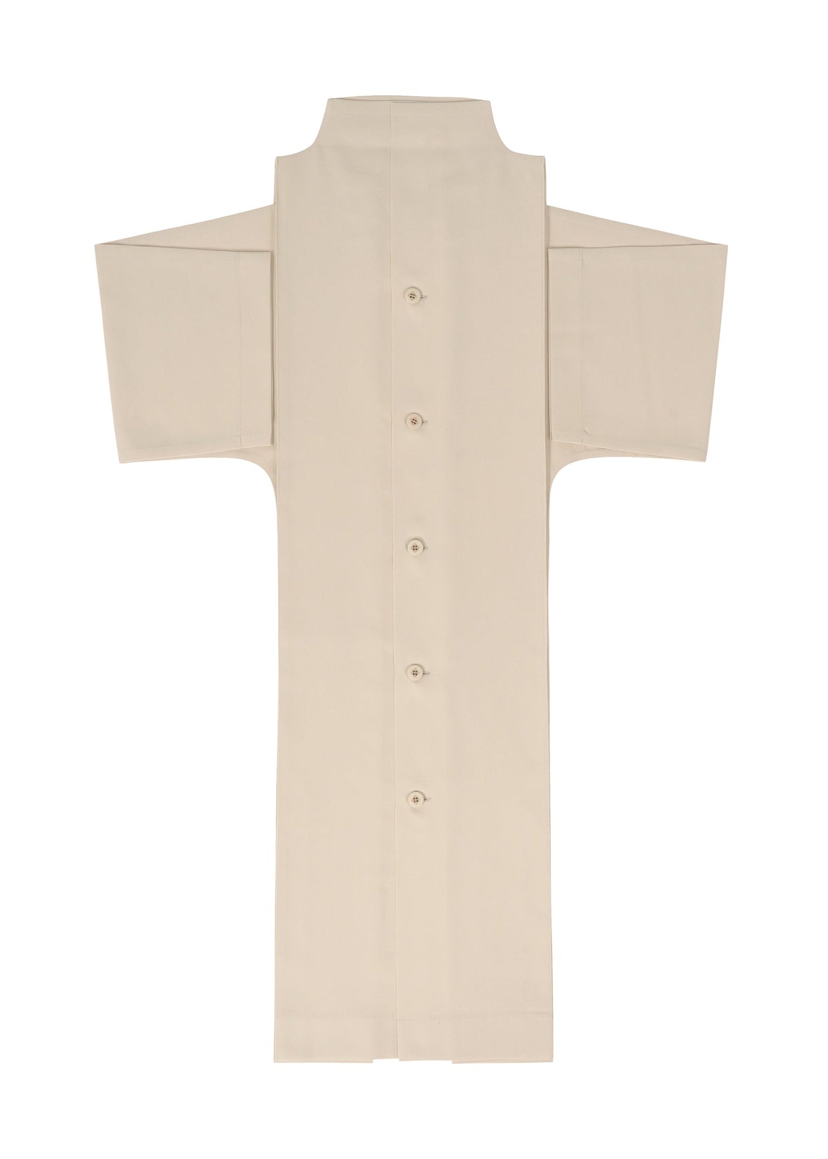 A detail shot of the 132 5. ISSEY MIYAKE FLAT SHIRTS shirt.