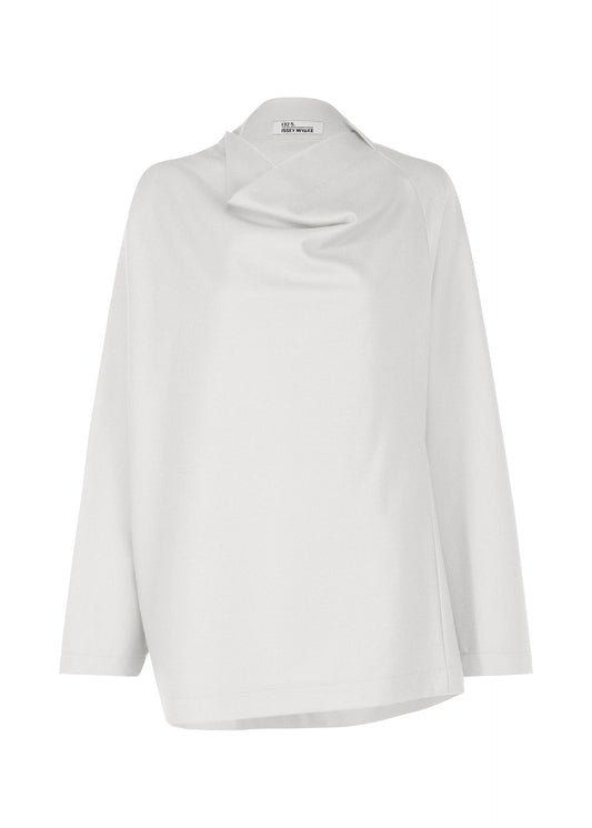 A product shot of the 132 5. ISSEY MIYAKE CLEANCUT WOOL clothing in pearl white (03).