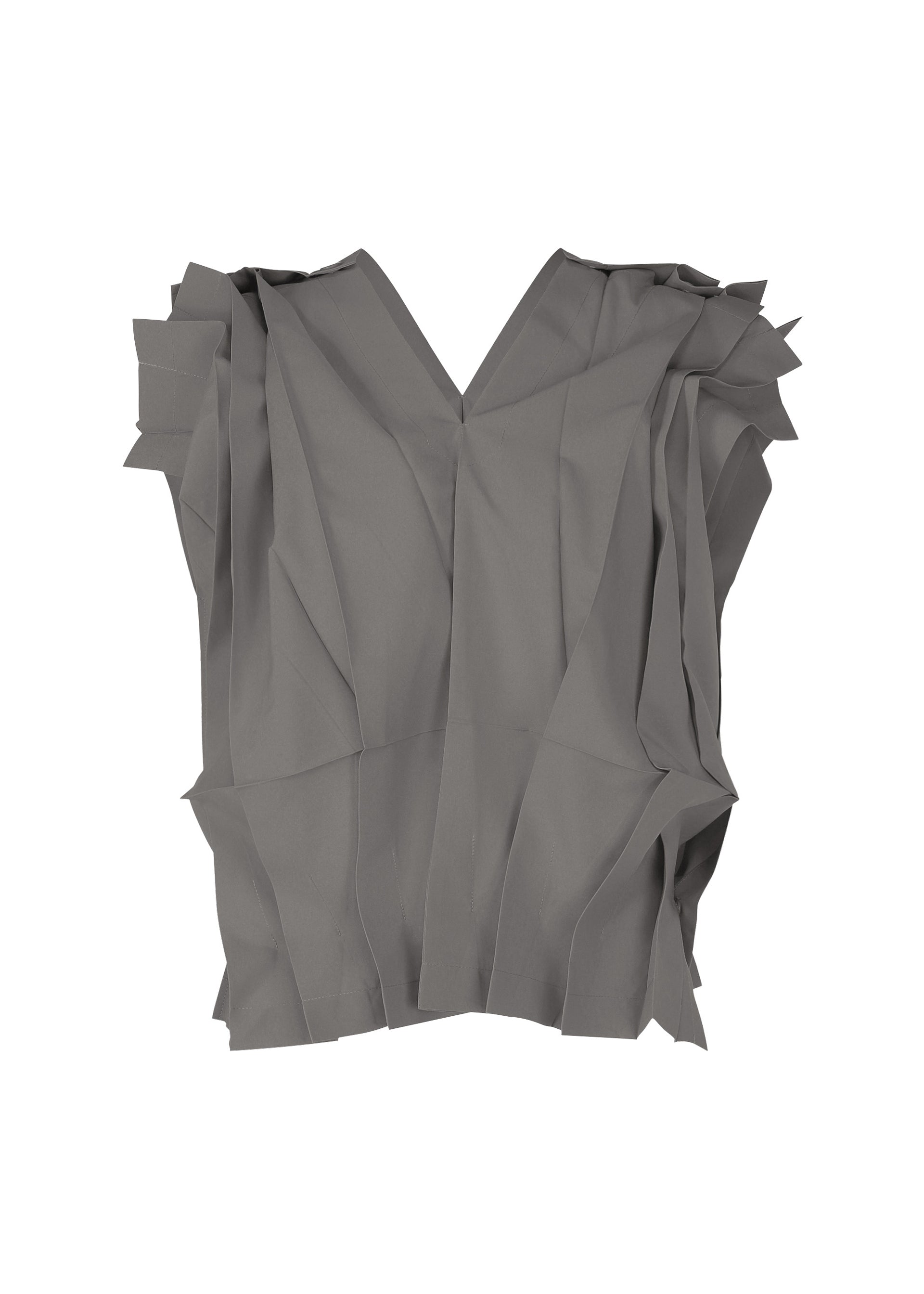 A product shot of the 132 5. ISSEY MIYAKE NO.3 shirt in dark grey (16).