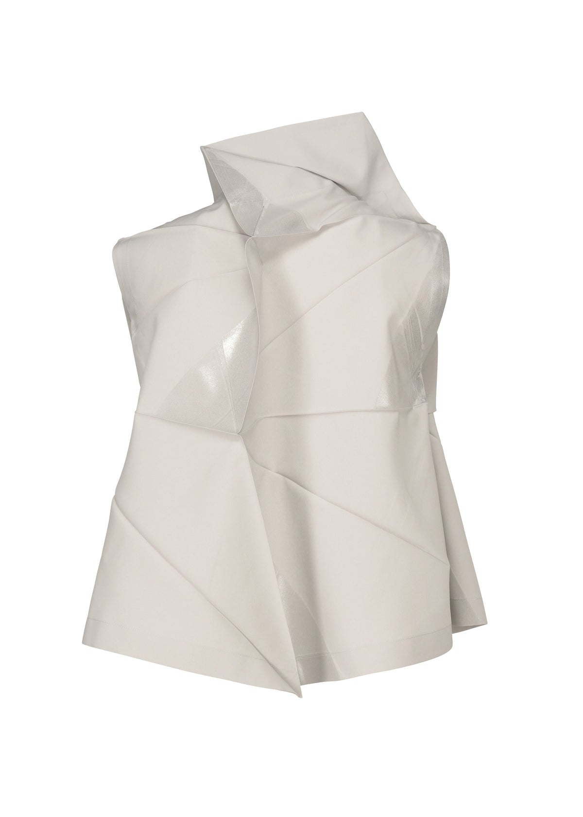 A detail shot of the 132 5. ISSEY MIYAKE NO.16 FOIL shirt.