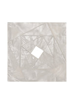 A detail shot of the 132 5. ISSEY MIYAKE NO.16 FOIL shirt.