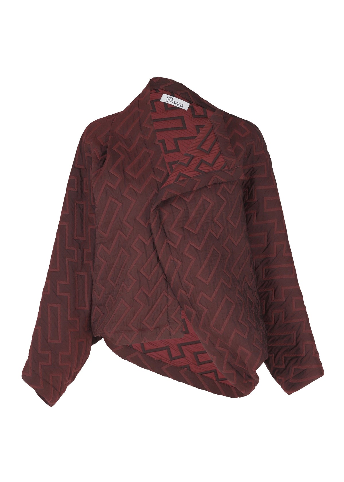 A product shot of the 132 5. ISSEY MIYAKE ONE CLOTH PUFF clothing in bordeaux (84).