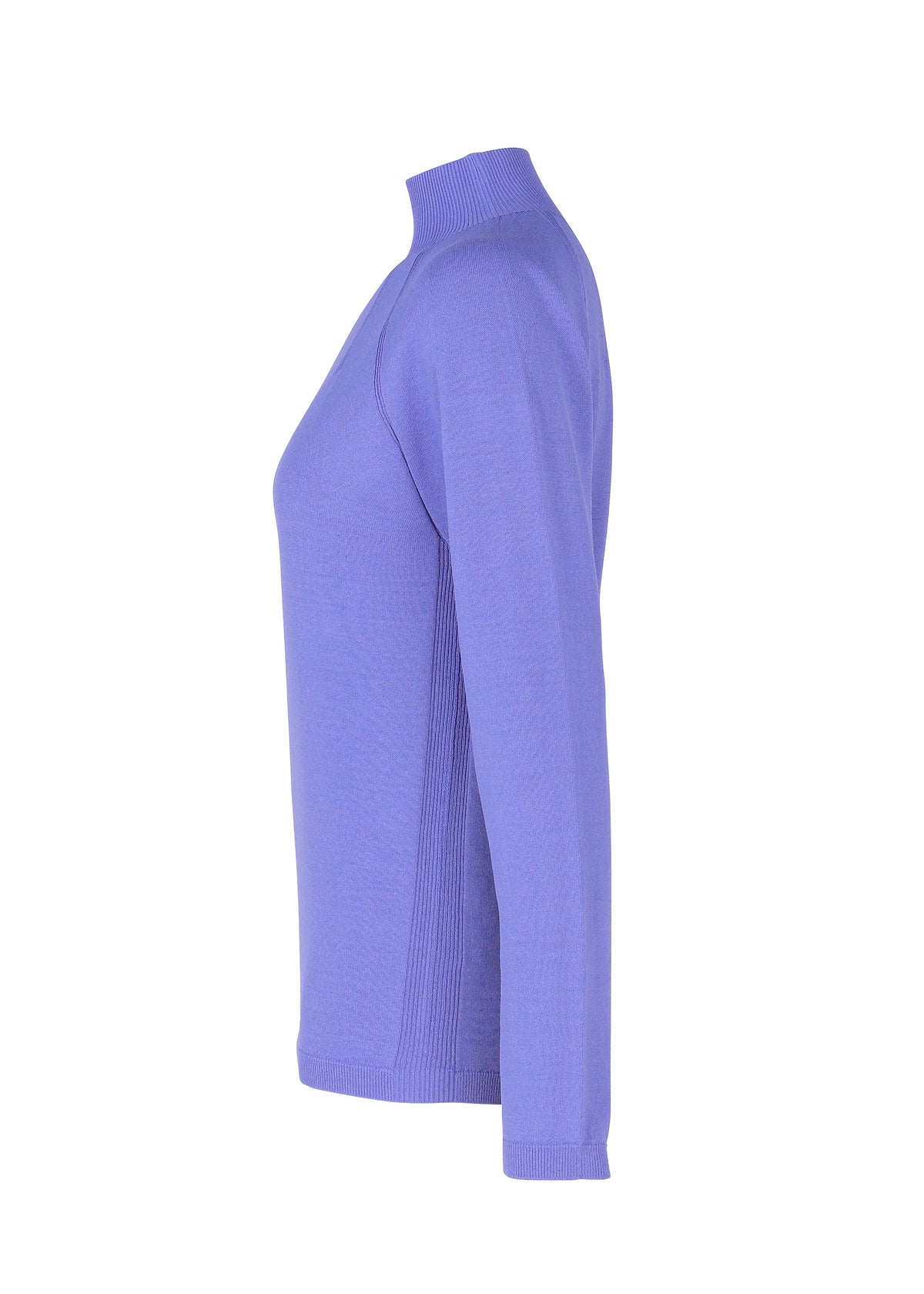 A detail shot of the 132 5. ISSEY MIYAKE DARTED KNIT top.