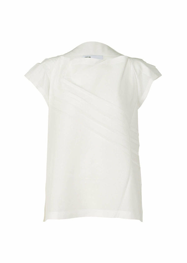 PLEATS T BASIC Top White