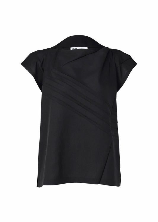 PLEATS T BASIC Top Black