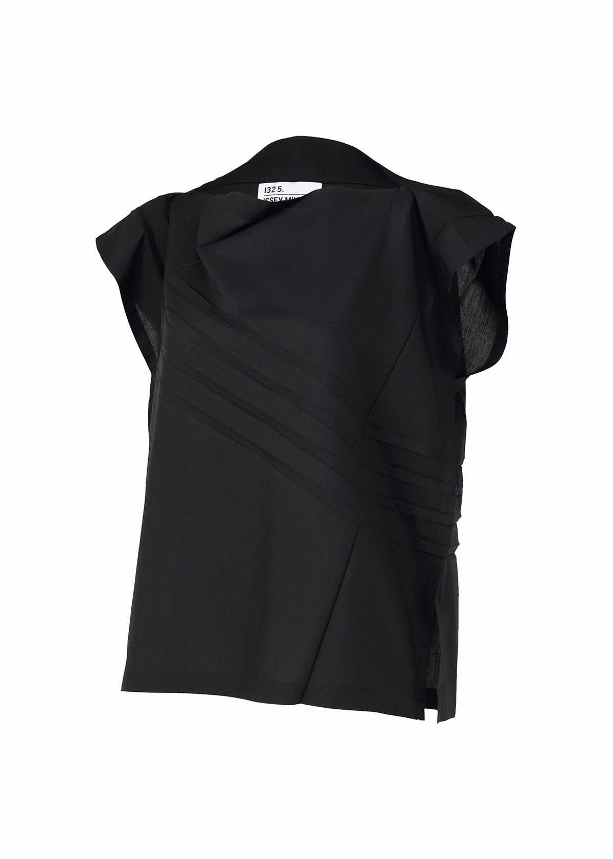PLEATS T BASIC Top Black