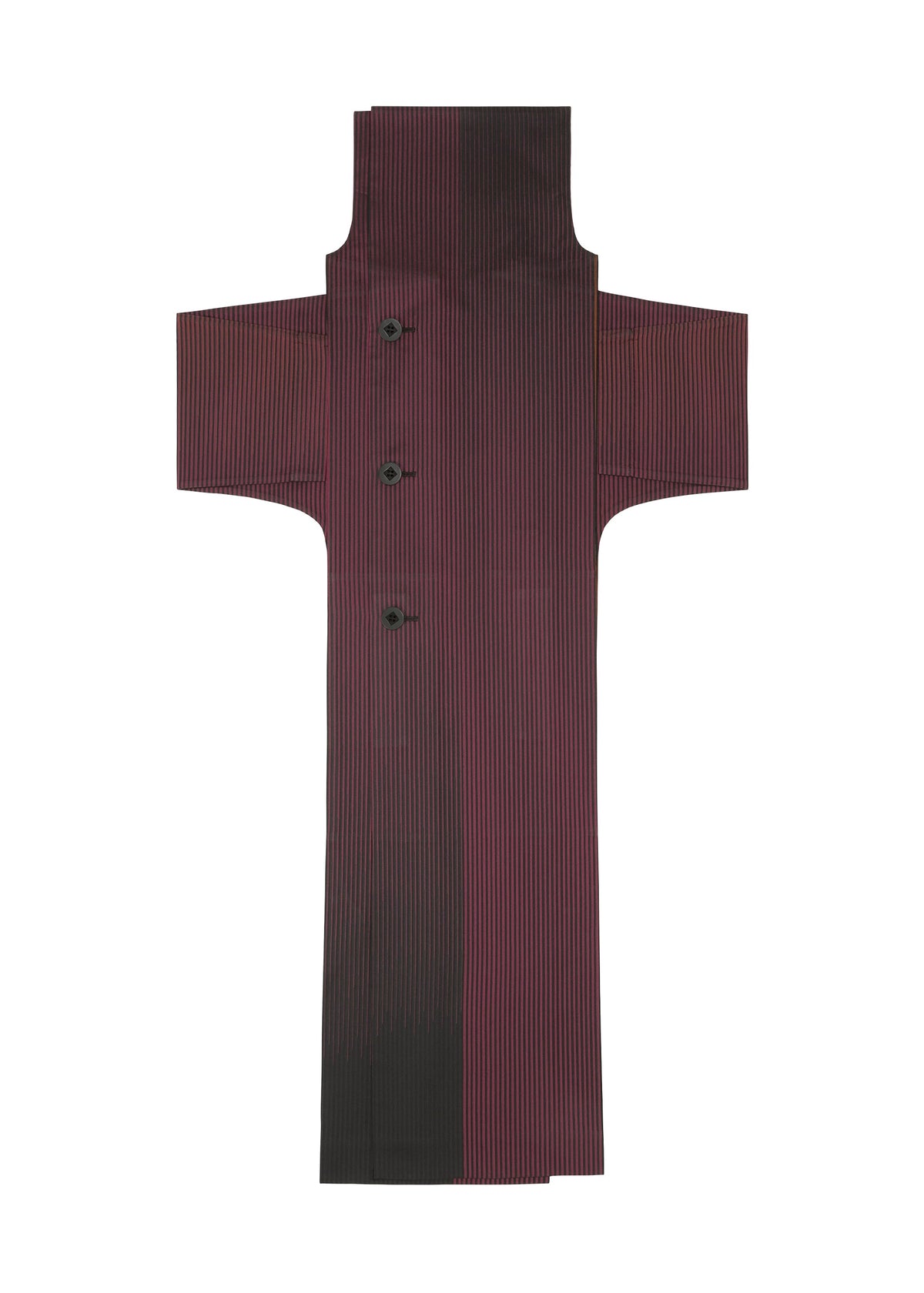 A detail shot of the 132 5. ISSEY MIYAKE GRADATION COAT clothing.